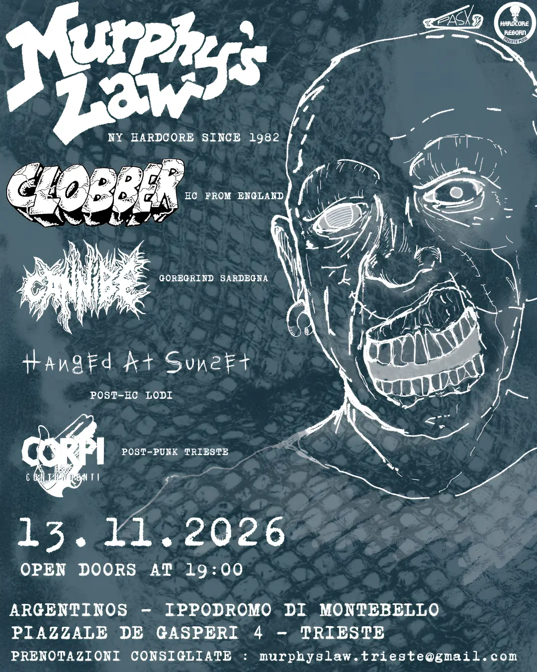 MURPHY'S LAW + Clobber + Cannibe + Hanged At Sunset + Corpi Contundenti + Clobber + Cannibe + Hanged At Sunset + Corpi Contundenti