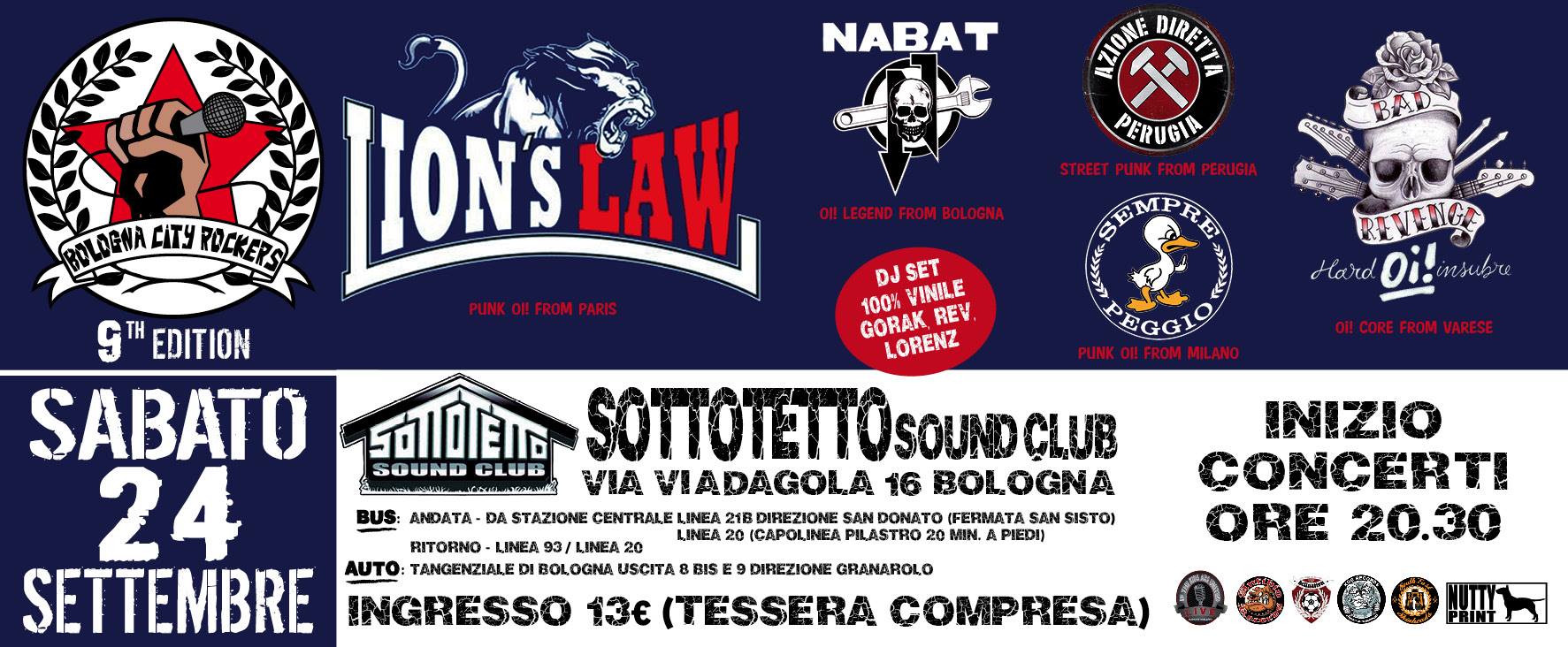 Bologna City Rockers Edizione 9 Radio Punk